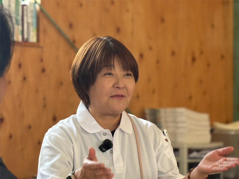 使い方で困ったことはないという山下社長の奥様:静江さん